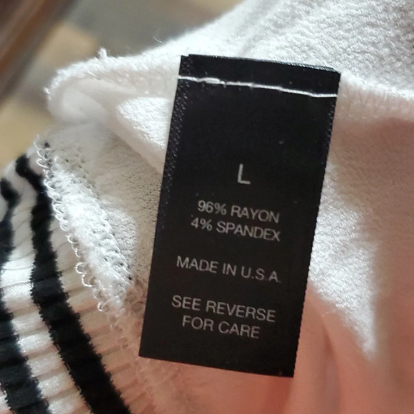 Bke red striped layered look long sleeve light comfy top - Picture 6 of 6